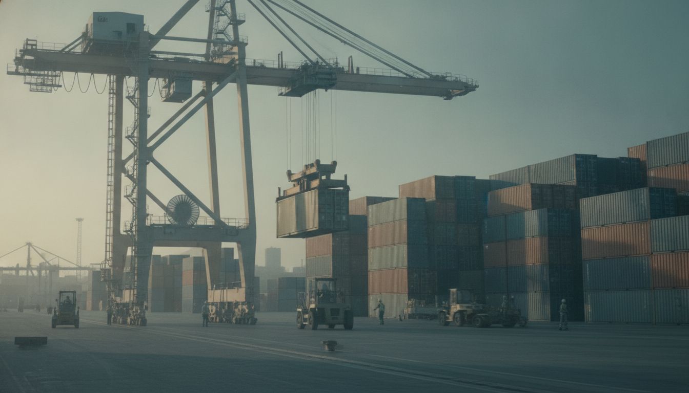 Containerverladung im Hafen